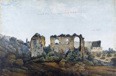 The Claudean Aqueduct and Colosseum, 1778 by Thomas Jones